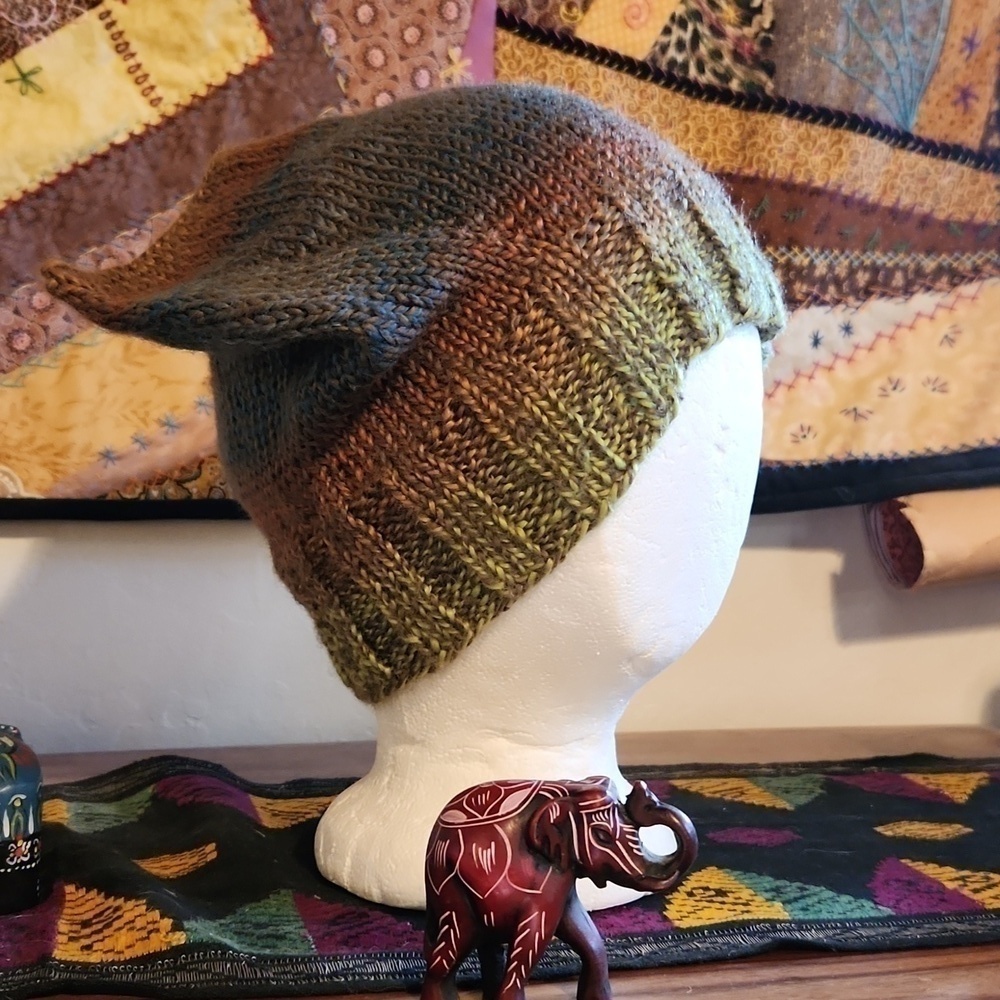Ombre hippie hat ultra soft wool blend